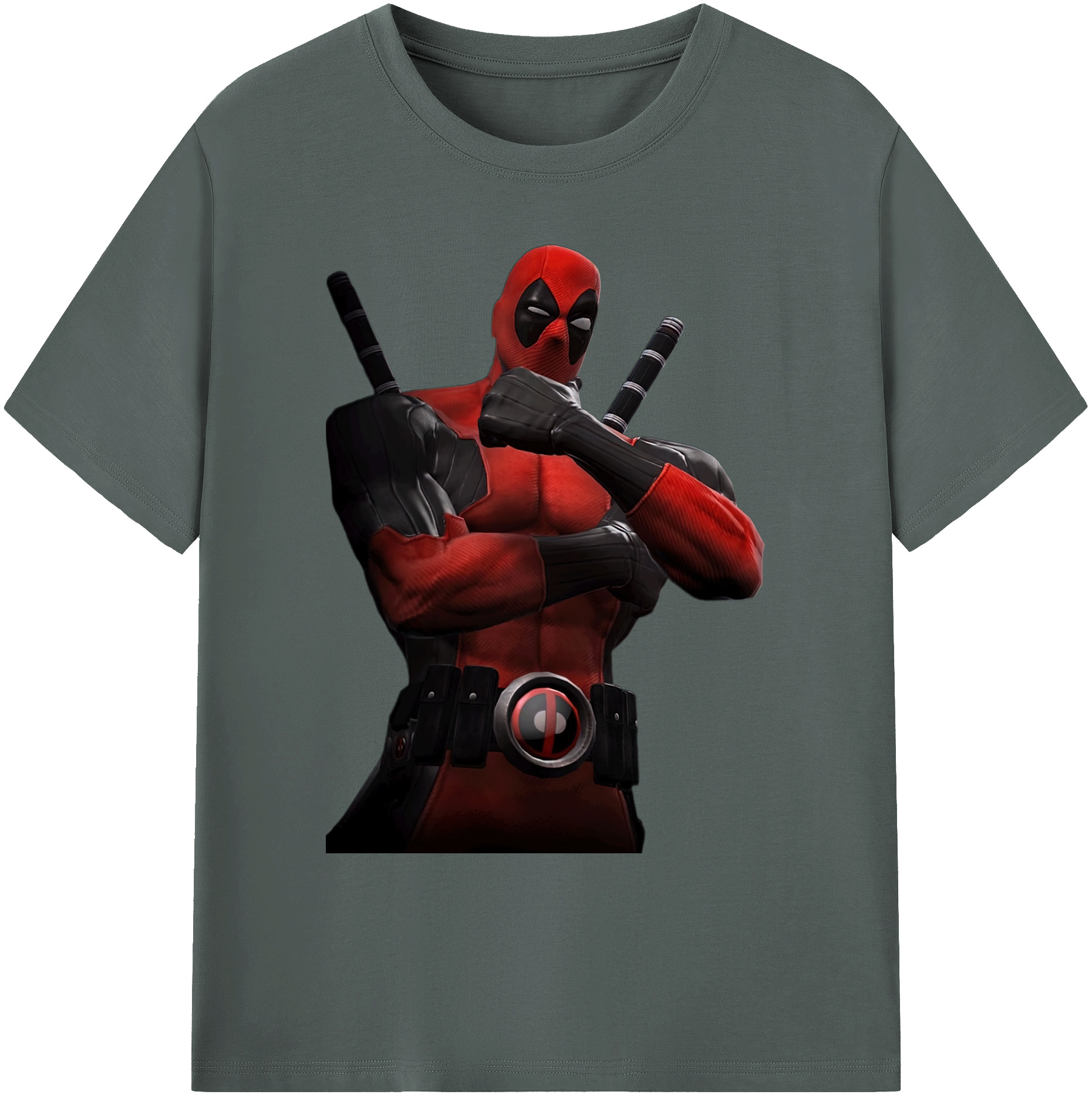 （画像用） Deadpool デッドプール 綿100％ メンズ半袖Tシャツ｜肌触りやわらか＆通気性